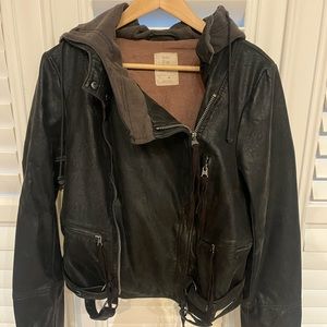 Free People We The Free Faux Leather Jacket Medium